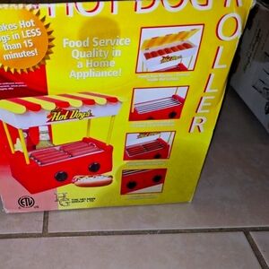 Red and Yellow BBQ Hot Dog Roller for Kitchen